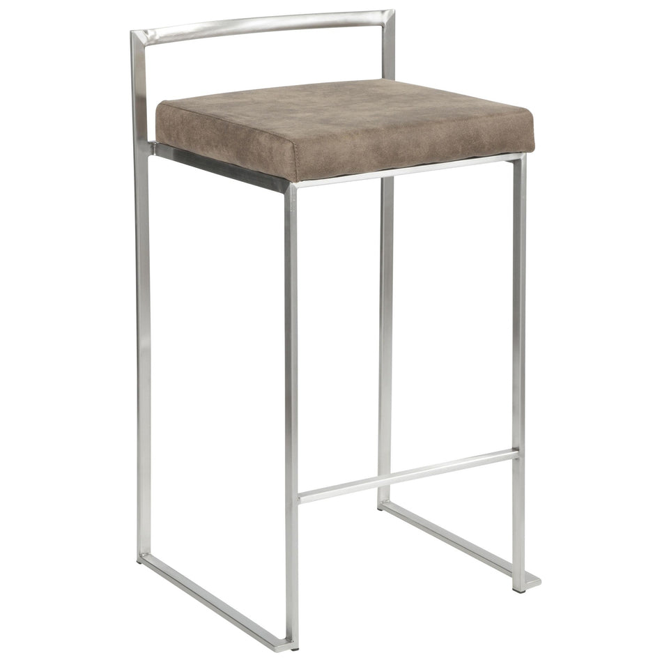 Fuji Stacker 26" Fixed-Height Counter Stool - Set of 2