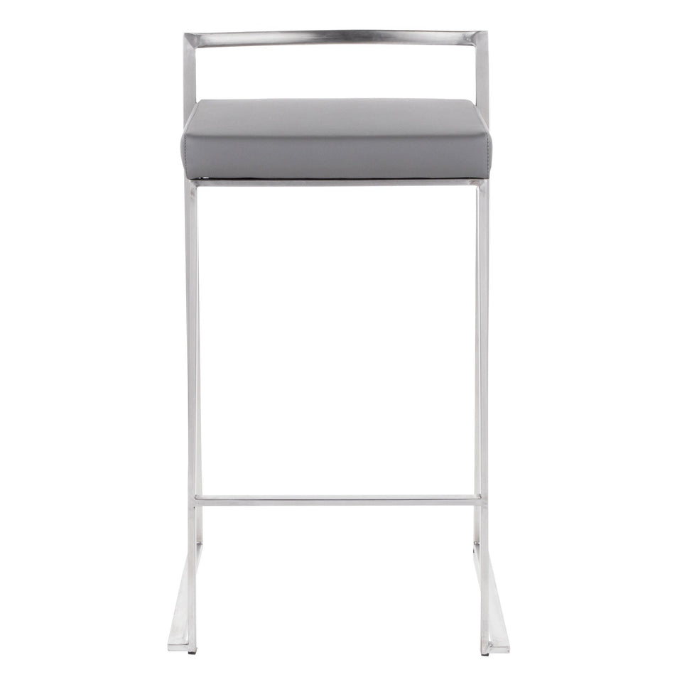 Fuji Stacker 26" Fixed-Height Counter Stool - Set of 2