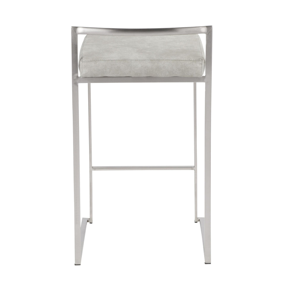 Fuji Stacker 26" Fixed-Height Counter Stool - Set of 2