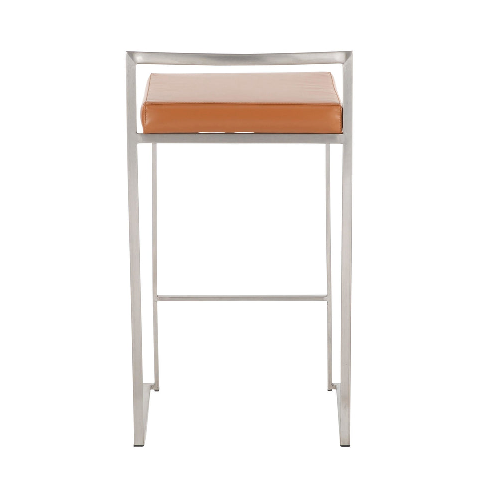 Fuji Stacker 26" Fixed-Height Counter Stool - Set of 2