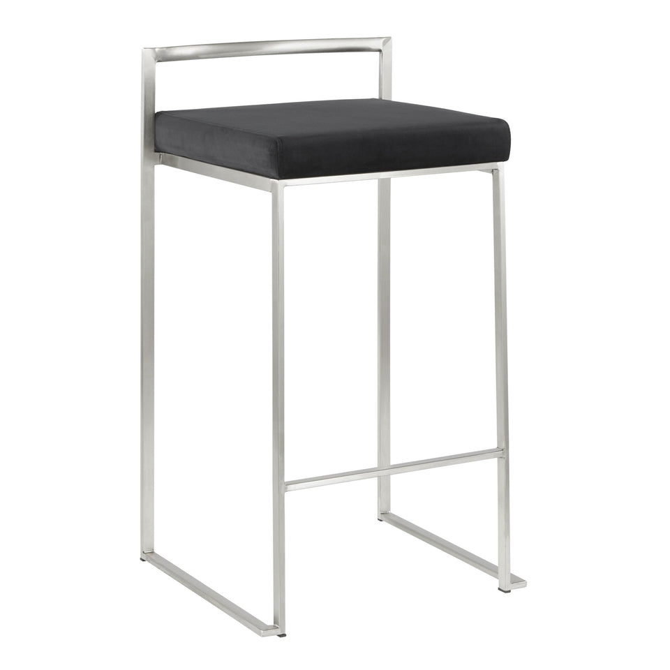 Fuji Stacker 26" Fixed-Height Counter Stool - Set of 2