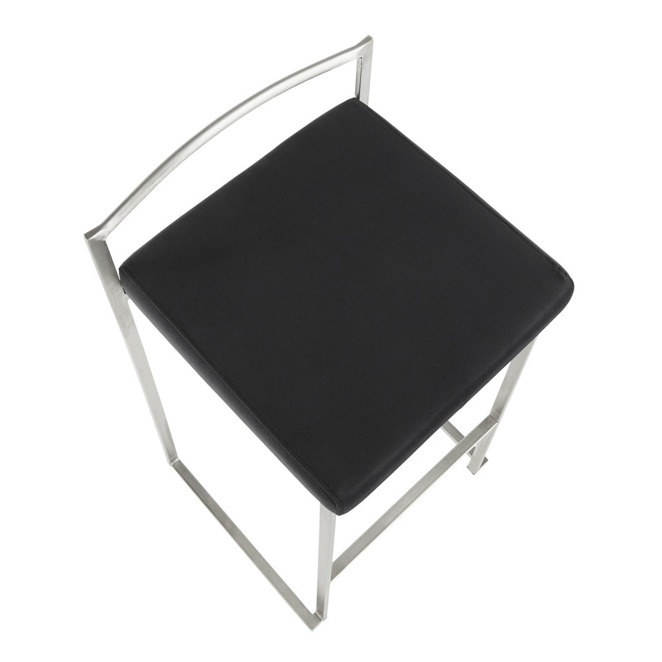 Fuji Stacker 26" Fixed-Height Counter Stool - Set of 2