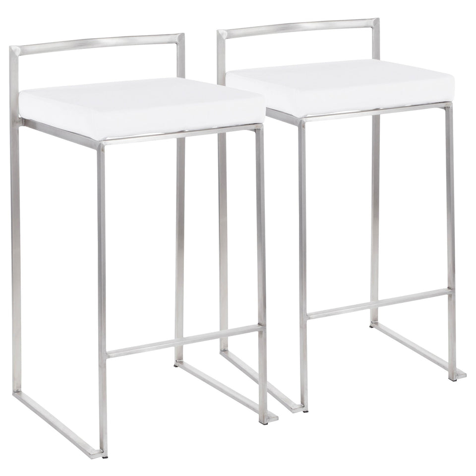 Fuji Stacker 26" Fixed-Height Counter Stool - Set of 2