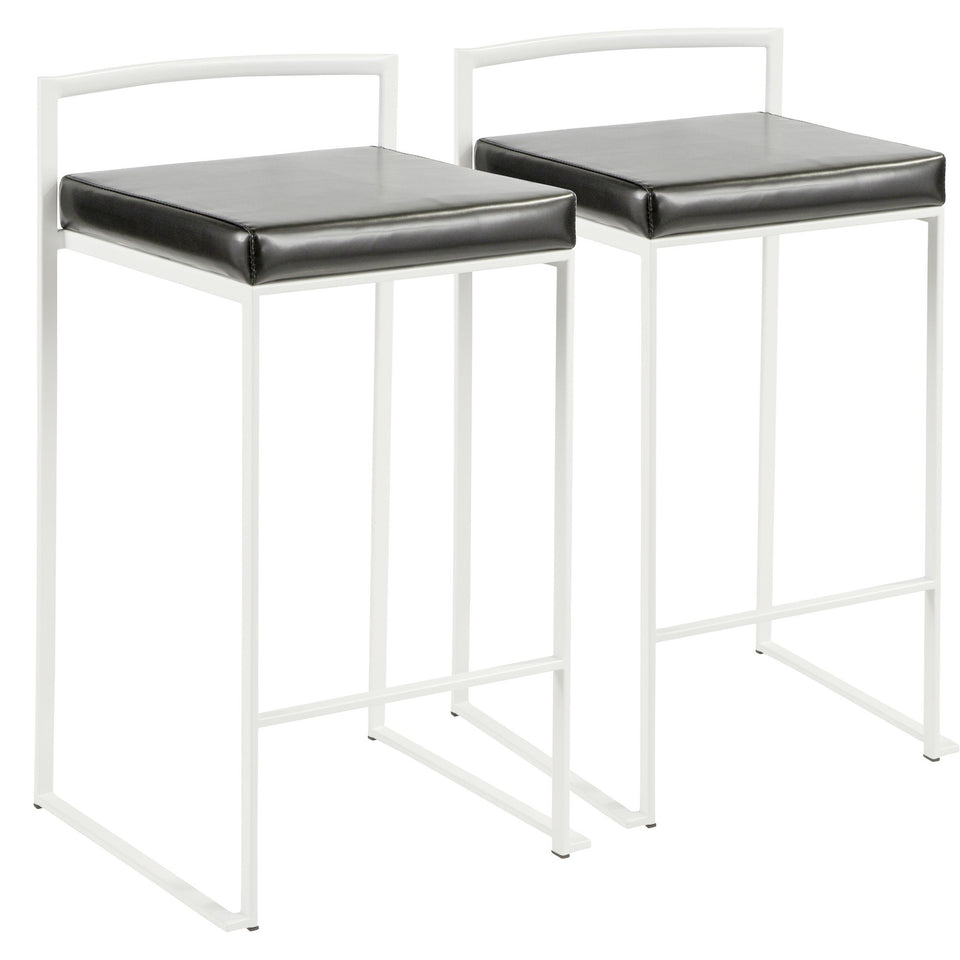Fuji Stacker 26" Fixed-Height Counter Stool - Set of 2