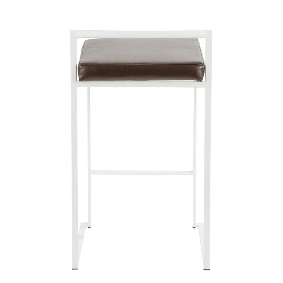Fuji Stacker 26" Fixed-Height Counter Stool - Set of 2
