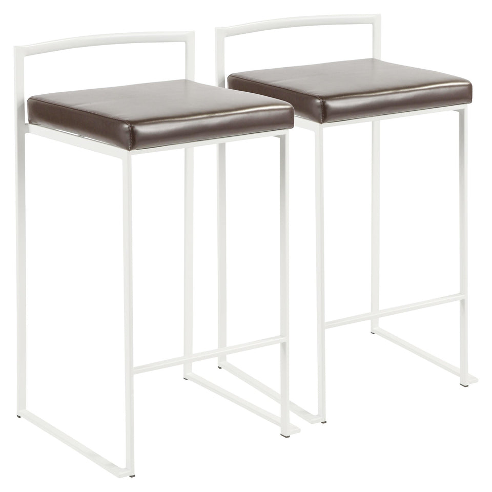 Fuji Stacker 26" Fixed-Height Counter Stool - Set of 2