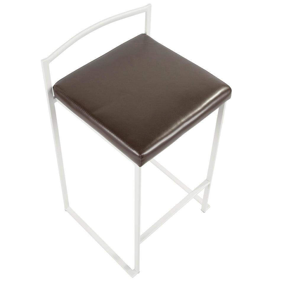 Fuji Stacker 26" Fixed-Height Counter Stool - Set of 2