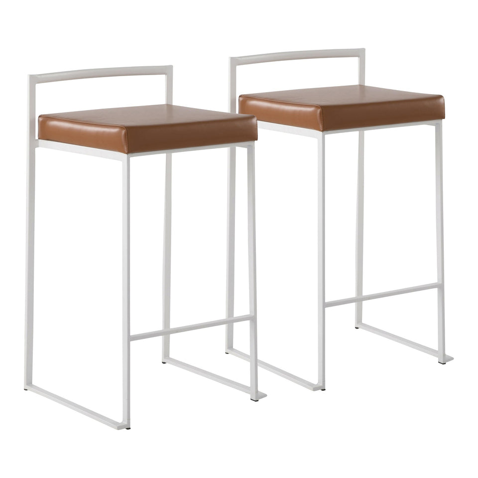 Fuji Stacker 26" Fixed-Height Counter Stool - Set of 2