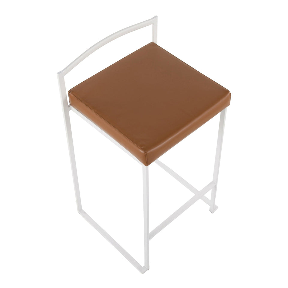 Fuji Stacker 26" Fixed-Height Counter Stool - Set of 2