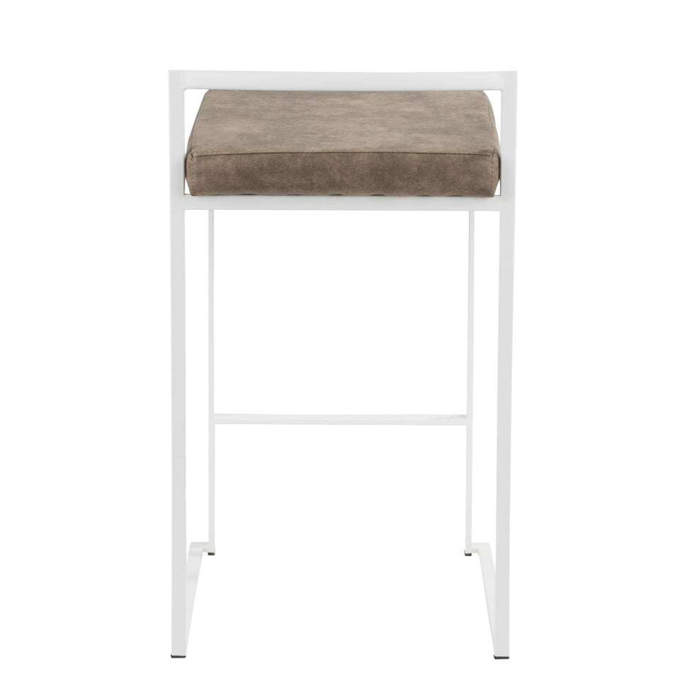 Fuji Stacker 26" Fixed-Height Counter Stool - Set of 2