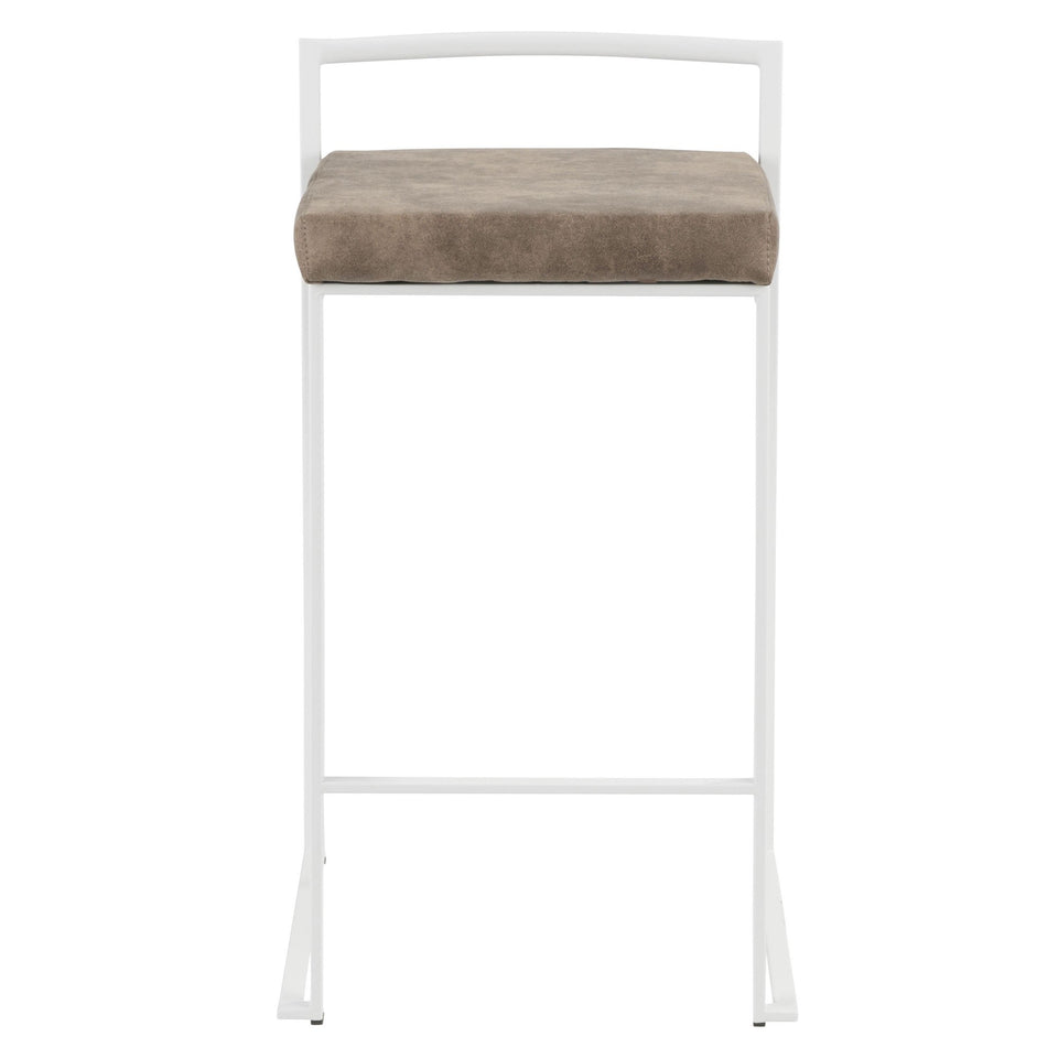 Fuji Stacker 26" Fixed-Height Counter Stool - Set of 2