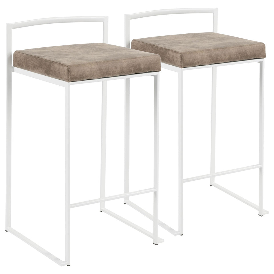 Fuji Stacker 26" Fixed-Height Counter Stool - Set of 2