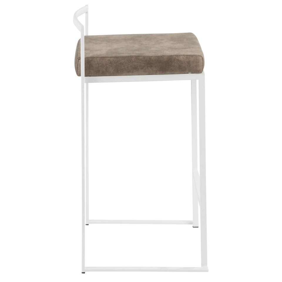 Fuji Stacker 26" Fixed-Height Counter Stool - Set of 2