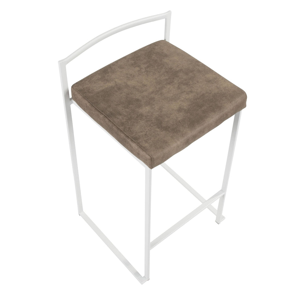 Fuji Stacker 26" Fixed-Height Counter Stool - Set of 2