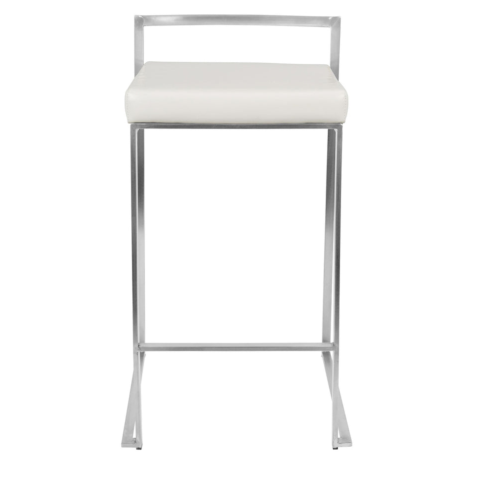 Fuji Stacker 26" Fixed-Height Counter Stool - Set of 2