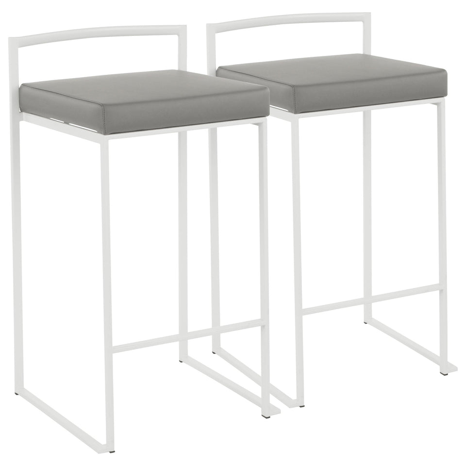 Fuji Stacker 26" Fixed-Height Counter Stool - Set of 2