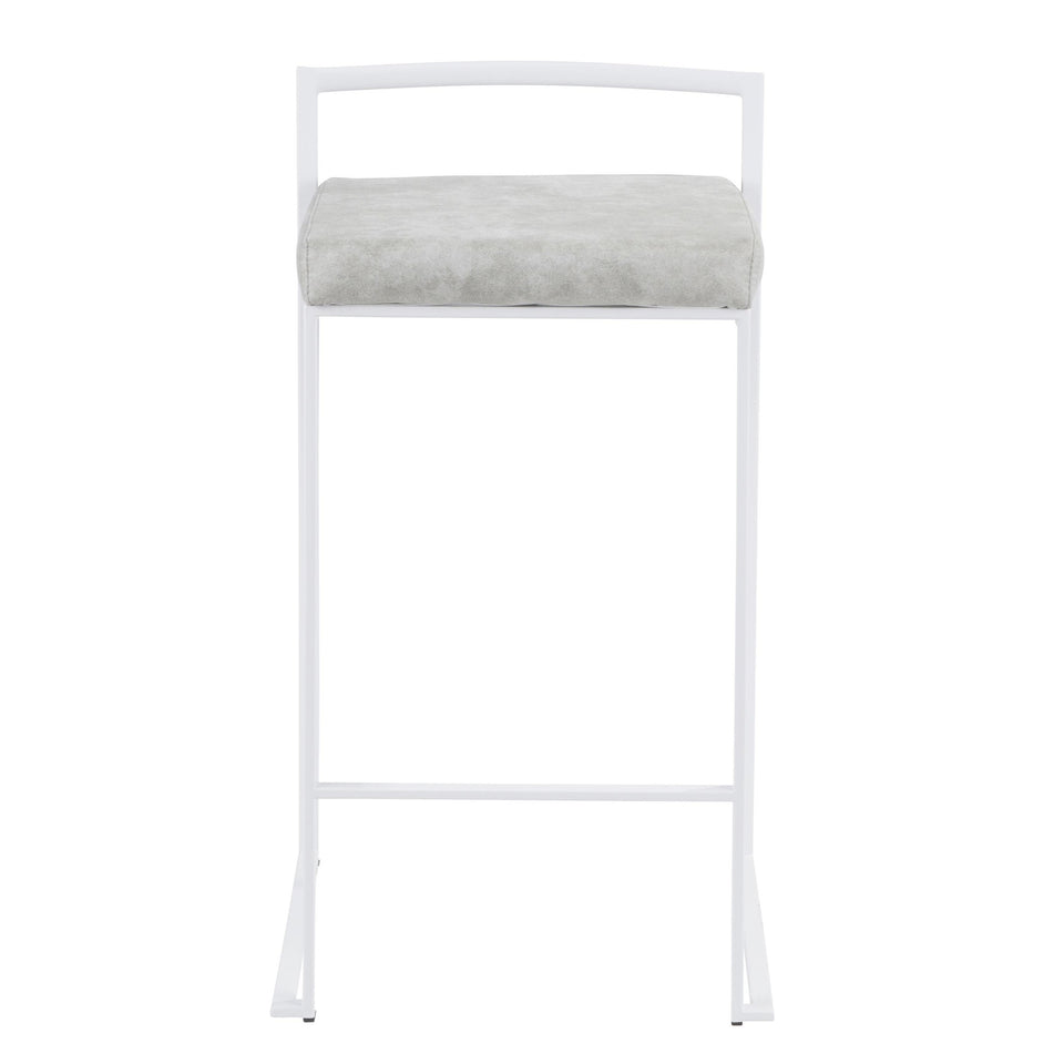 Fuji Stacker 26" Fixed-Height Counter Stool - Set of 2