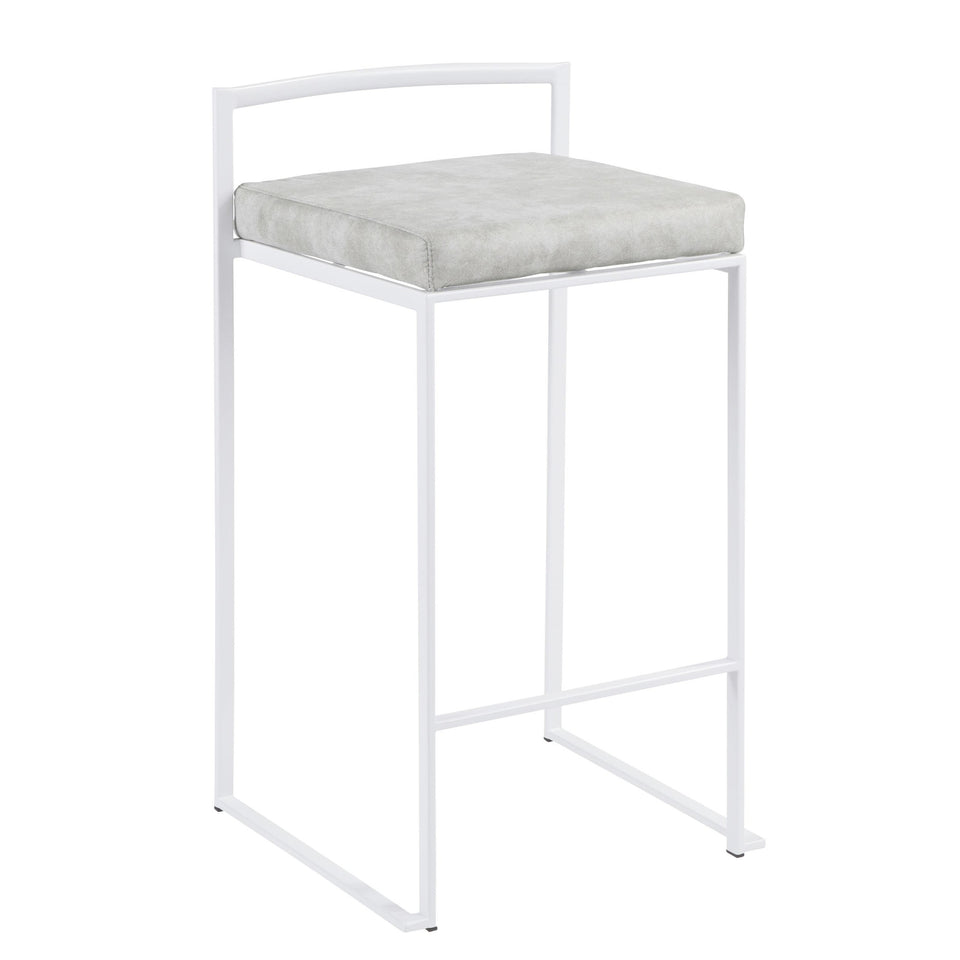 Fuji Stacker 26" Fixed-Height Counter Stool - Set of 2