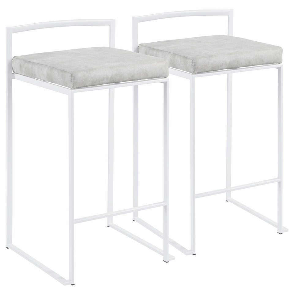 Fuji Stacker 26" Fixed-Height Counter Stool - Set of 2
