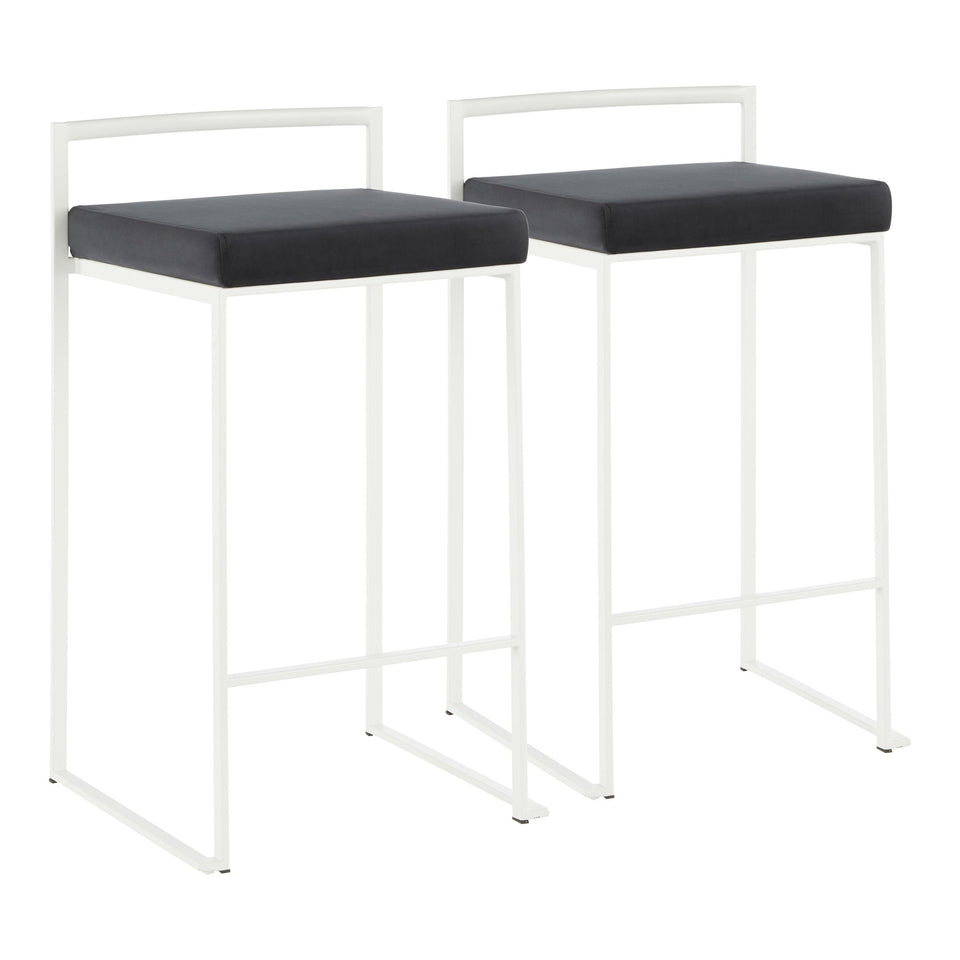 Fuji Stacker 26" Fixed-Height Counter Stool - Set of 2
