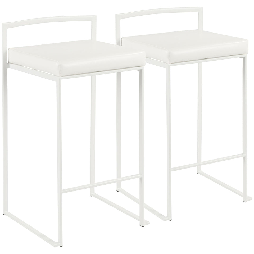 Fuji Stacker 26" Fixed-Height Counter Stool - Set of 2