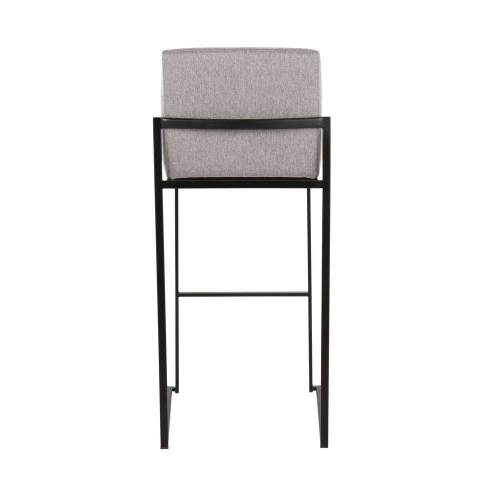 Fuji High Back 30" Fixed-Height Barstool - Set of 2