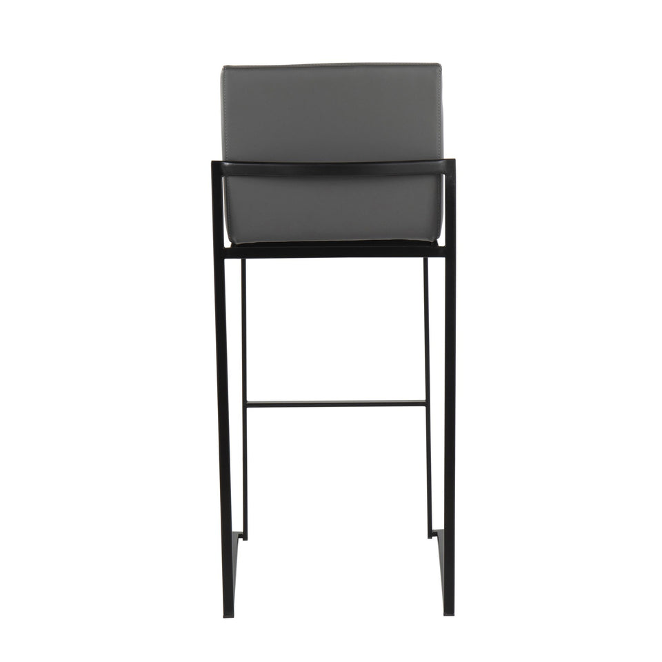 Fuji High Back 30" Fixed-Height Barstool - Set of 2