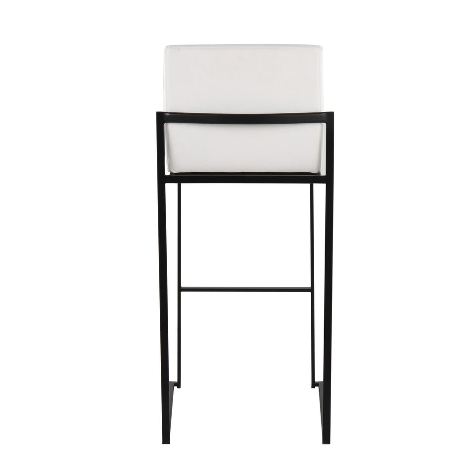 Fuji High Back 30" Fixed-Height Barstool - Set of 2