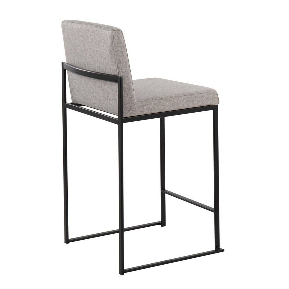 Fuji High Back 26" Fixed-Height Counter Stool - Set of 2
