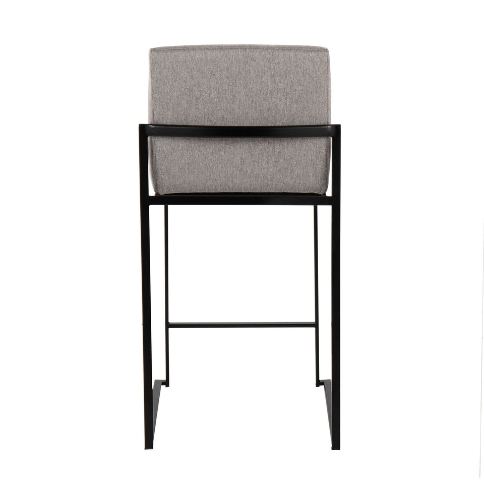 Fuji High Back 26" Fixed-Height Counter Stool - Set of 2