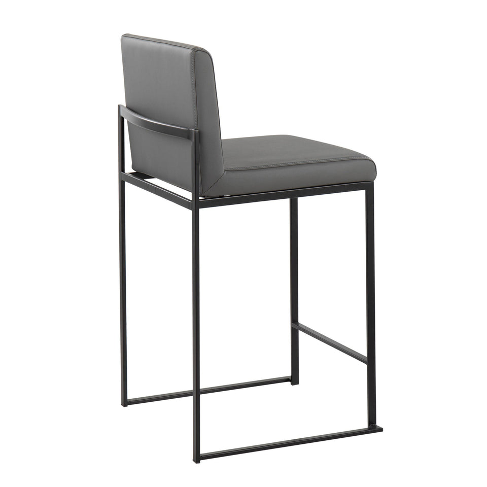 Fuji High Back 26" Fixed-Height Counter Stool - Set of 2