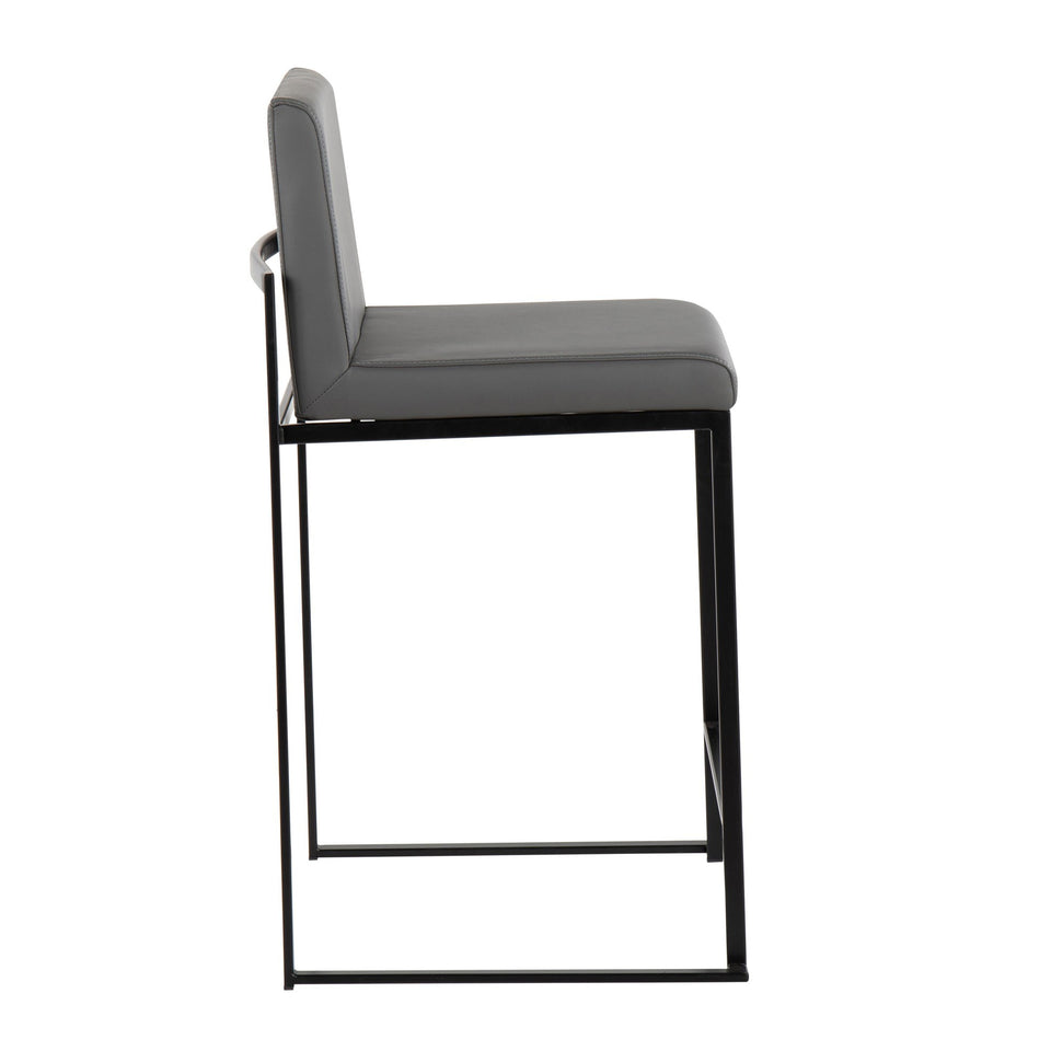 Fuji High Back 26" Fixed-Height Counter Stool - Set of 2