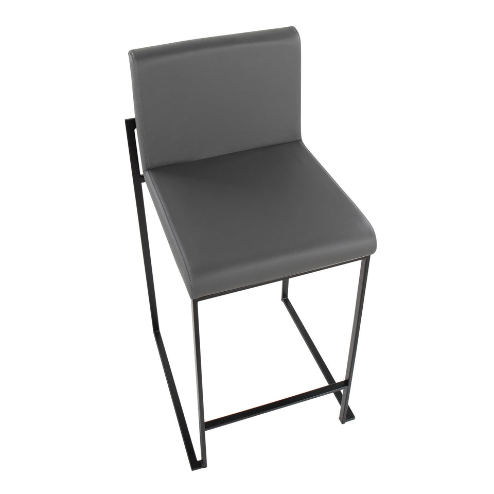Fuji High Back 26" Fixed-Height Counter Stool - Set of 2