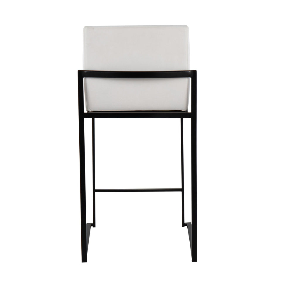 Fuji High Back 26" Fixed-Height Counter Stool - Set of 2