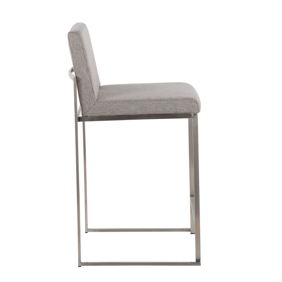 Fuji High Back 26" Fixed-Height Counter Stool - Set of 2