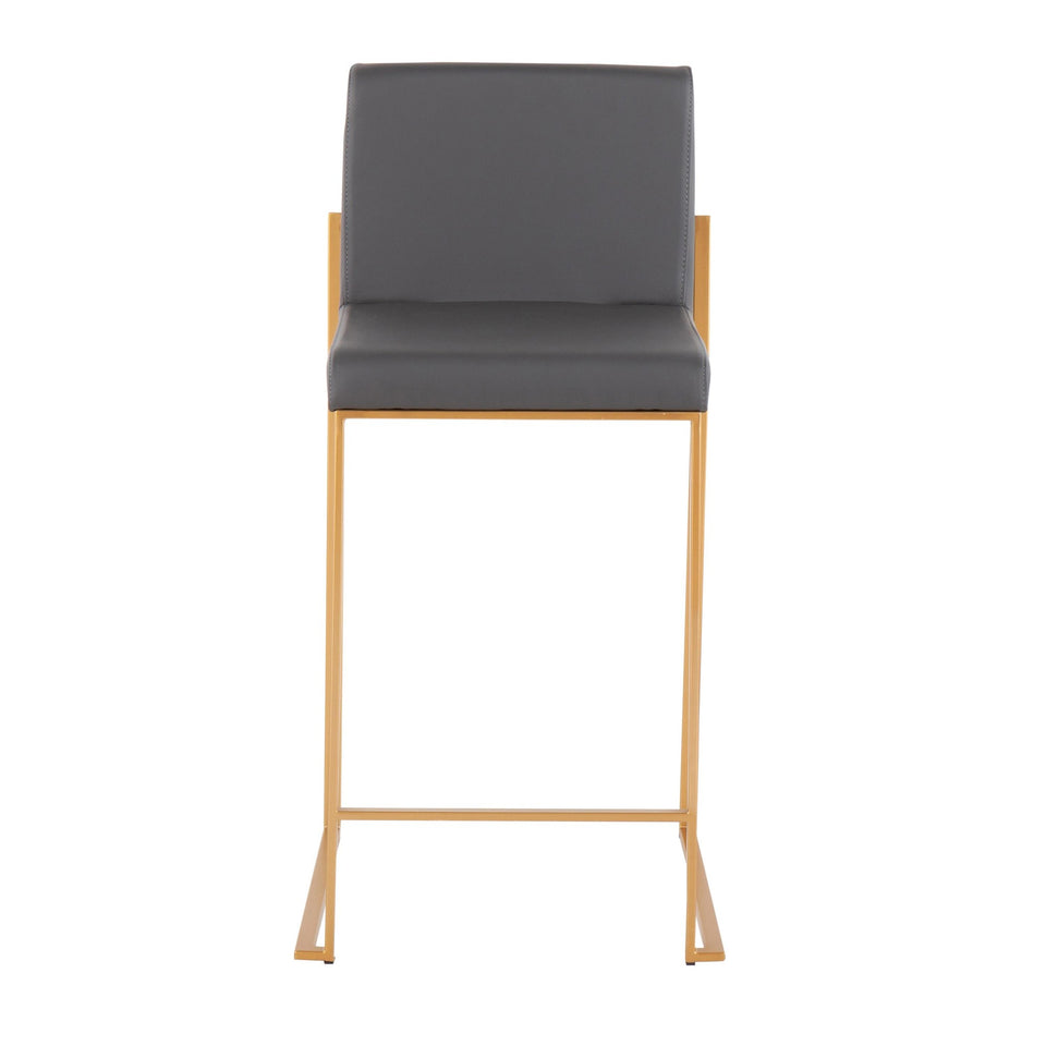 Fuji High Back 26" Fixed-Height Counter Stool - Set of 2