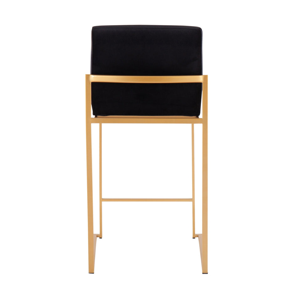 Fuji High Back 26" Fixed-Height Counter Stool - Set of 2
