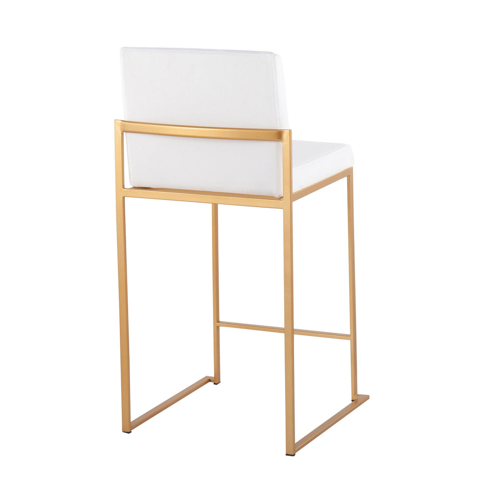 Fuji High Back 26" Fixed-Height Counter Stool - Set of 2