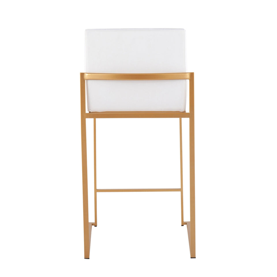 Fuji High Back 26" Fixed-Height Counter Stool - Set of 2