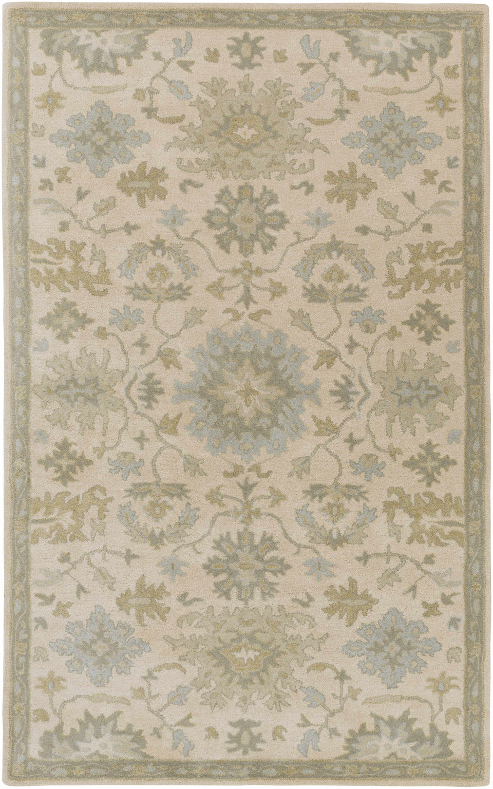 Hazen 1197 Hand Tufted Light Beige Wool Rug