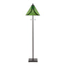 Oil Rubbed Bronze Metal, Green Glass