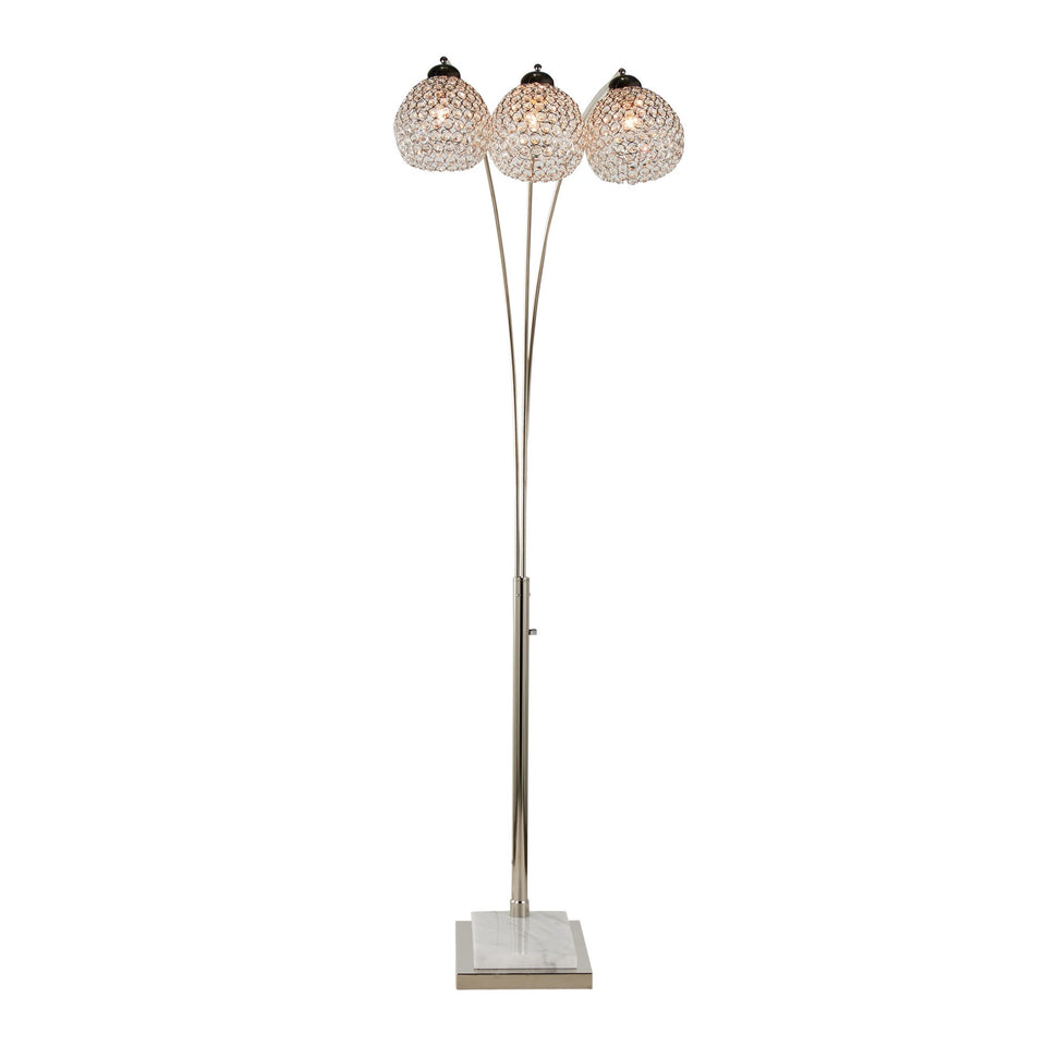 Willow Crystal 74" Metal Floor Lamp