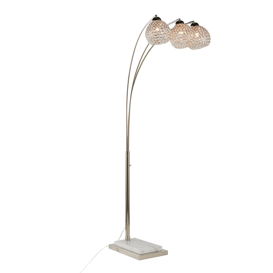 Willow Crystal 74" Metal Floor Lamp