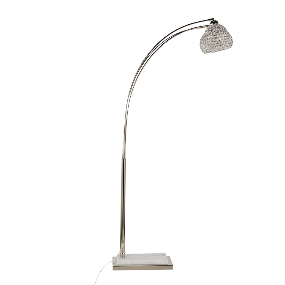 Willow Crystal 74" Metal Floor Lamp