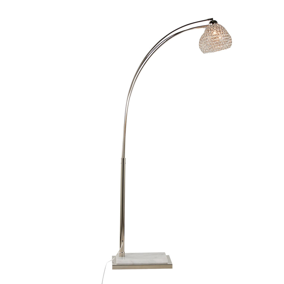 Willow Crystal 74" Metal Floor Lamp