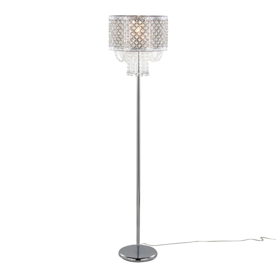 Droplets Sleek 60" Metal Floor Lamp