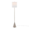Brushed Nickel, White Linen