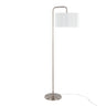 Brushed Nickel, White Linen