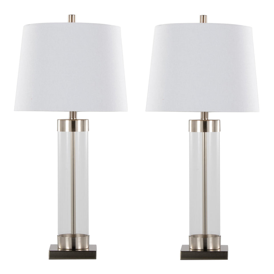 Glacier 30" Glass Table Lamp - Set of 2