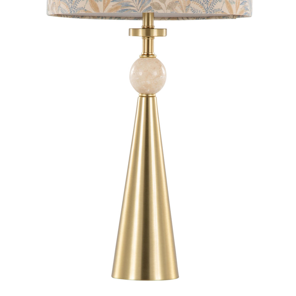 Cone Travertine 27" Table Lamp - Set of 2